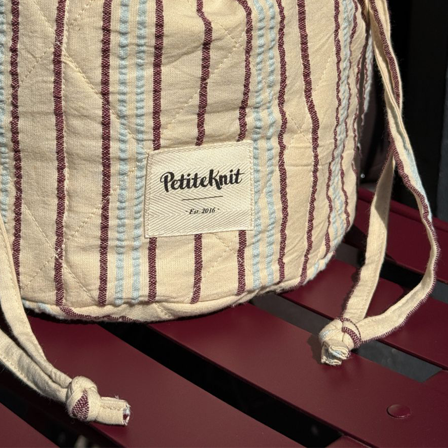 Petiteknit Projektaske - SEERSUCKER TWIN STRIPE
