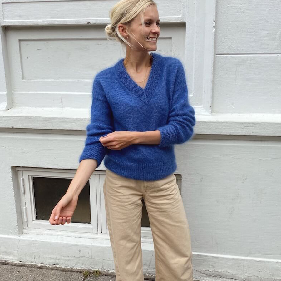 Stockholm Sweater V-neck - Petiteknit opskrift