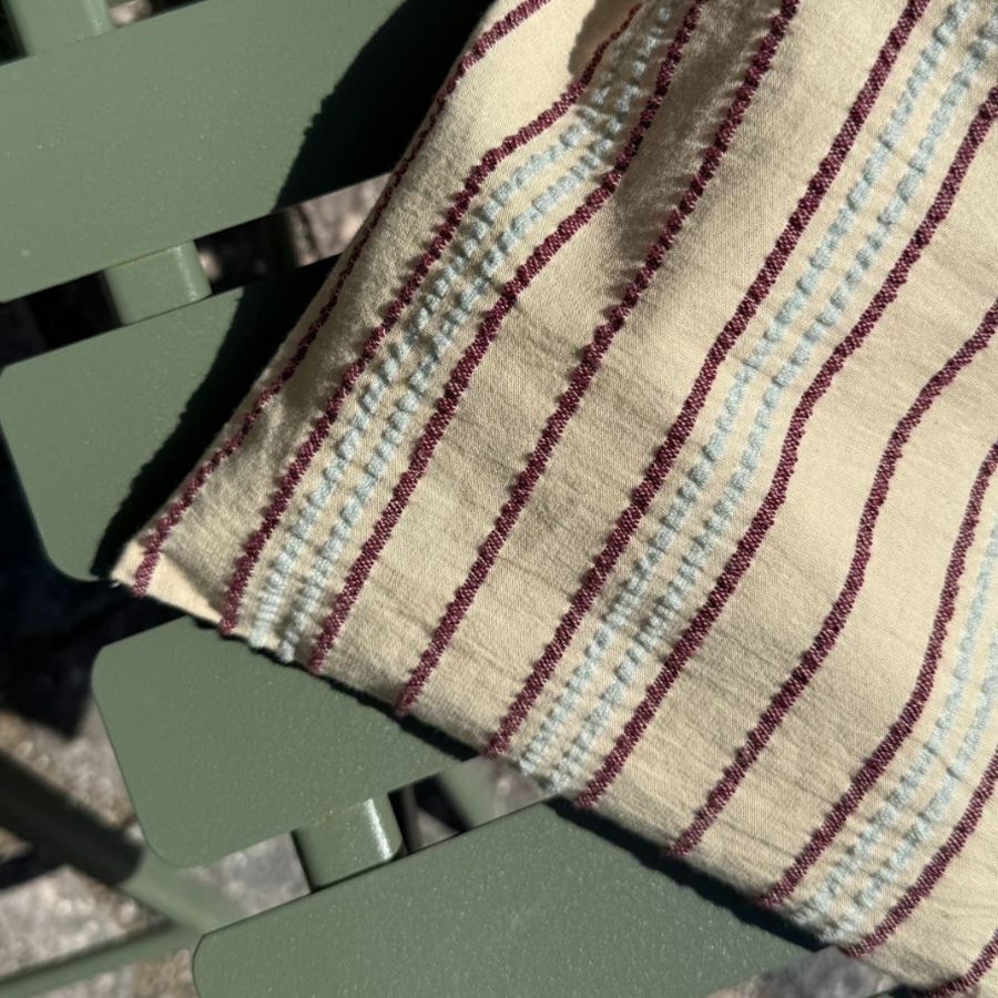 Petiteknit Knitter's String Bag - SEERSUCKER TWIN STRIPE