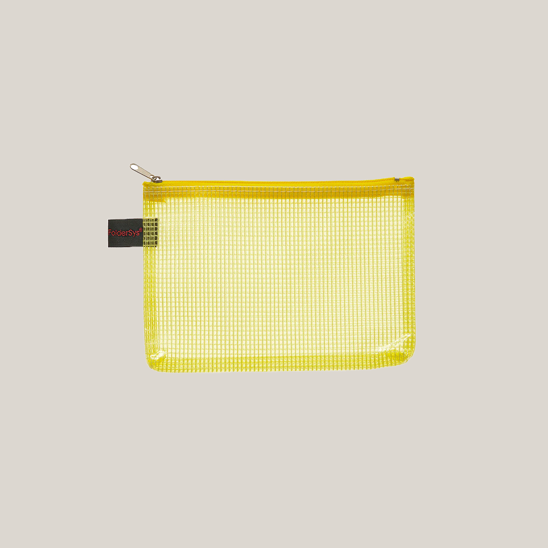 Zipper Taske Gul - FolderSys