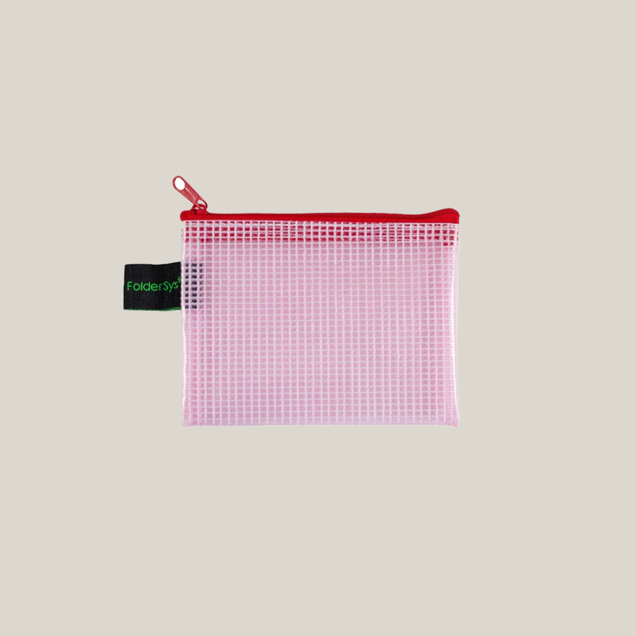Zipper Taske Rød - FolderSys