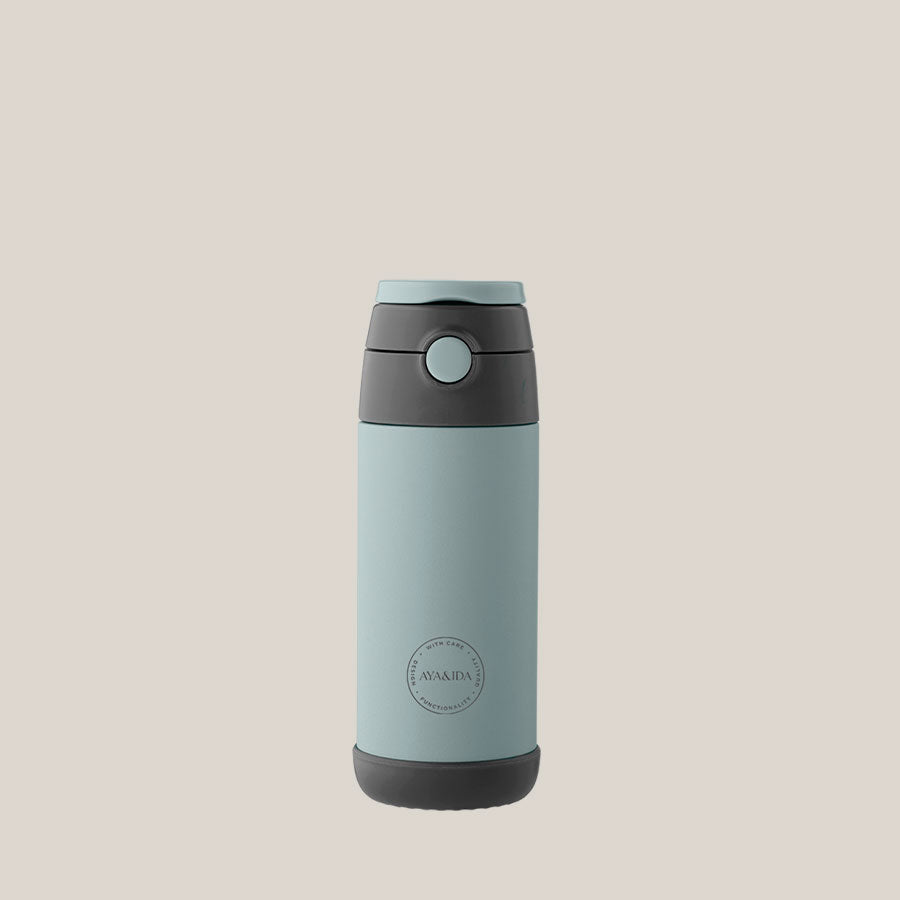 Kids Straw Bottle 350 ML - Mint Green