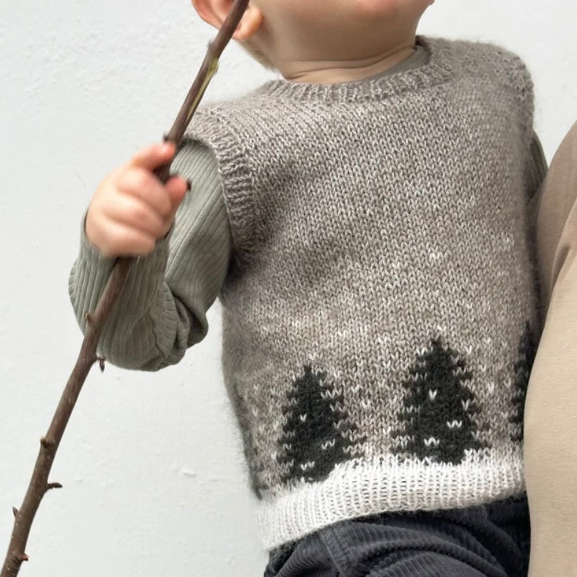Sne Vest, Barn - Garnkit